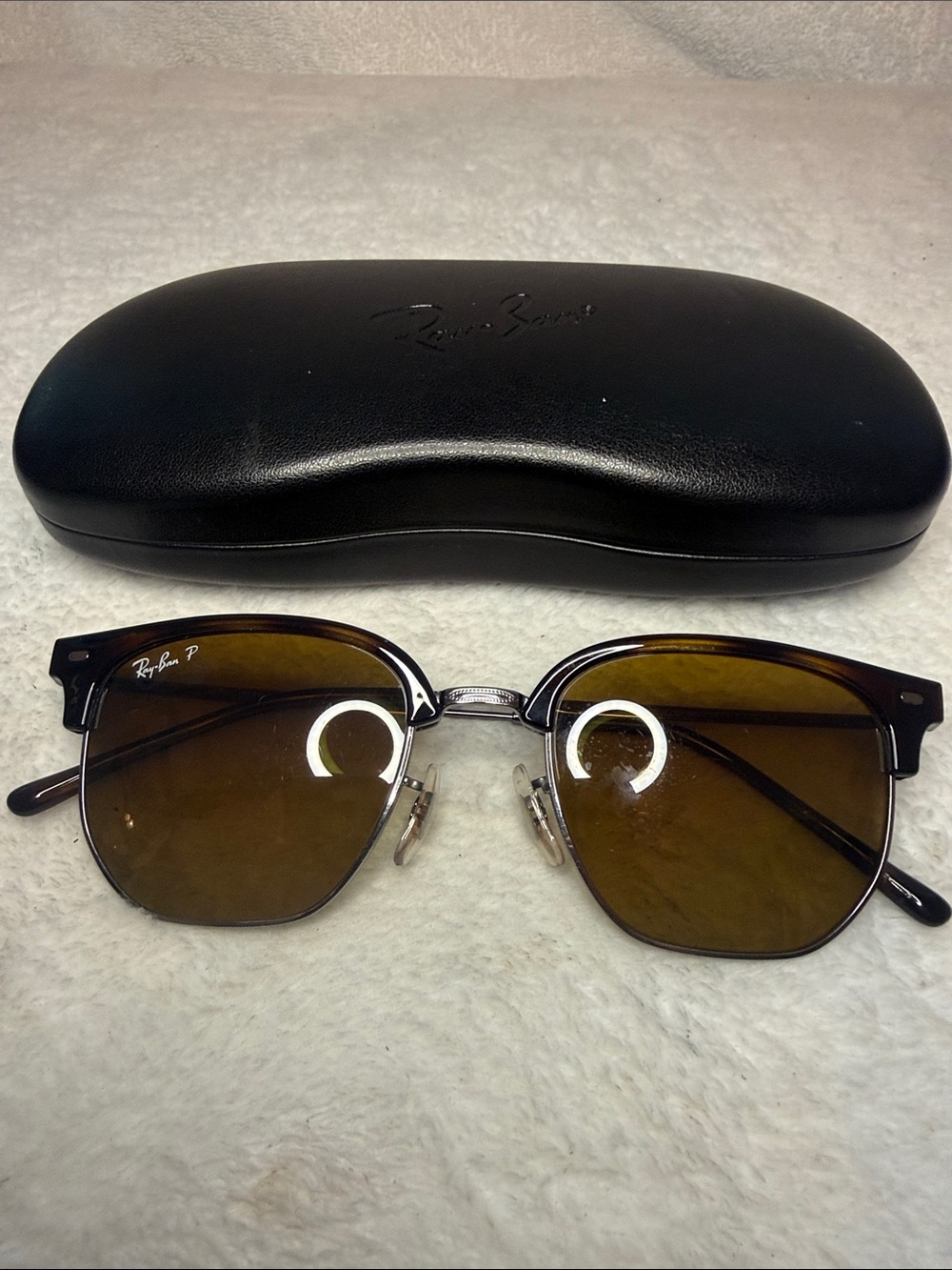 Ray-Ban RB4416 Unisex New Clubmaster Polarized Sunglasses 51-20 145 Unisex 2N